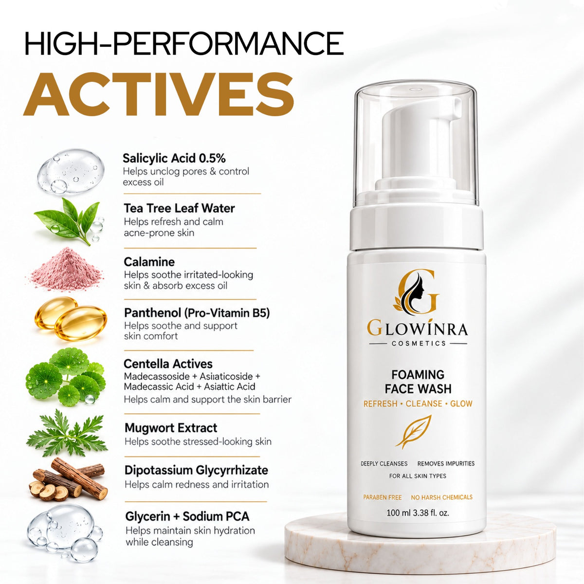 Acne Foaming Face Wash For Clearer Skin